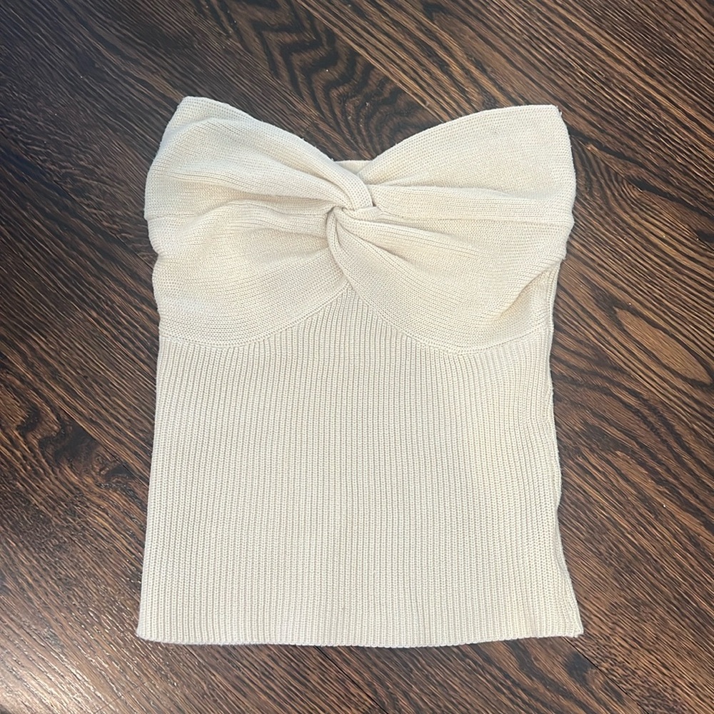 Knit Strapless Tube Top